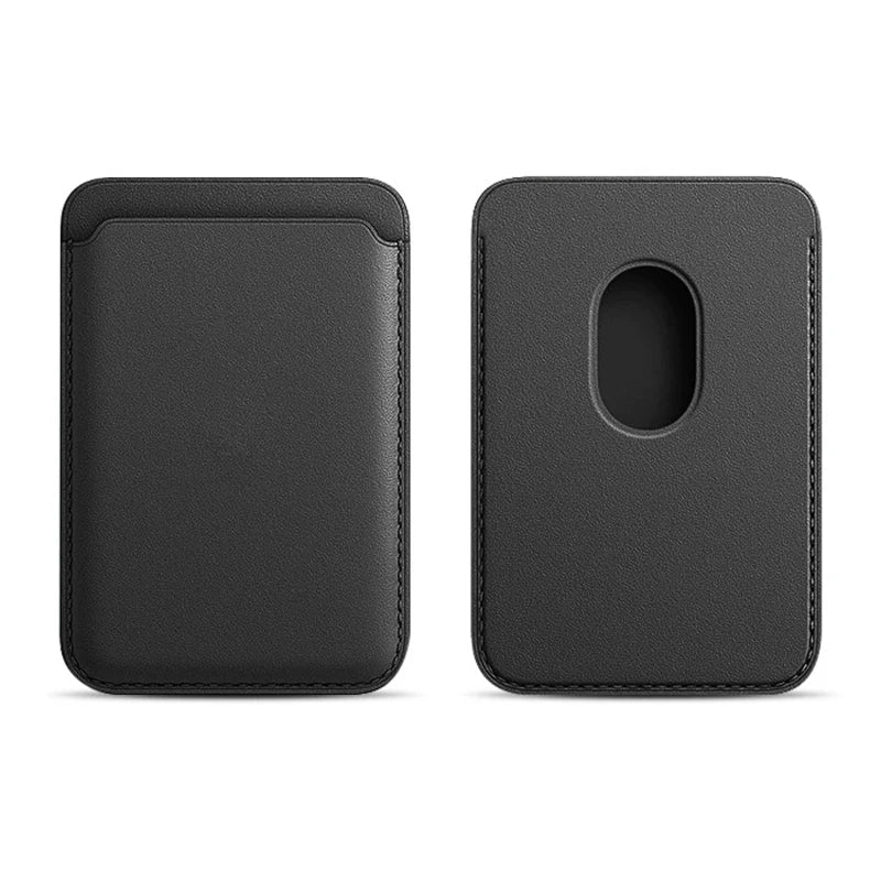 Porte-cartes Magnétique en Cuir pour iPhone 12 à 17 & Samsung S24/S25